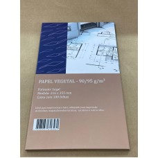 Papel Vegetal Legal 216X355 90/95 Gr C/100